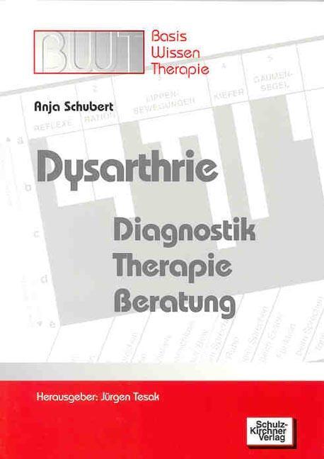 Cover: 9783824804467 | Dysarthrie | Diagnostik - Therapie - Beratung | Anja Schubert | Buch