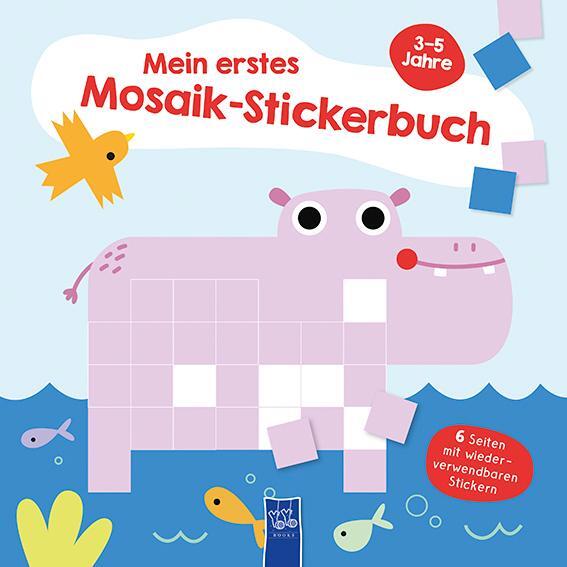 Cover: 9789464764154 | Mein erstes Mosaik-Stickerbuch 3-5 Jahre (Cover Nilpferd) | Buch