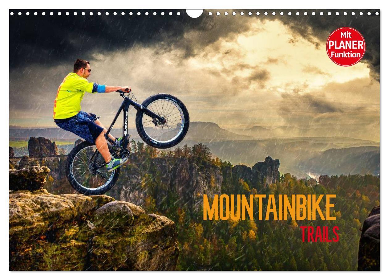 Cover: 9783435487806 | Mountainbike Trails (Wandkalender 2025 DIN A3 quer), CALVENDO...