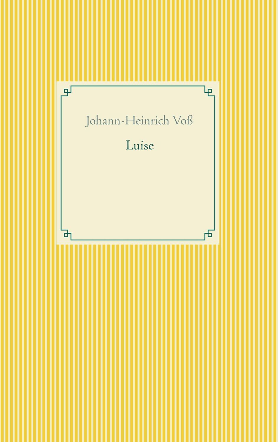 Cover: 9783746064352 | Luise | Johann-Heinrich Voß | Taschenbuch | Paperback | 96 S. | 2018