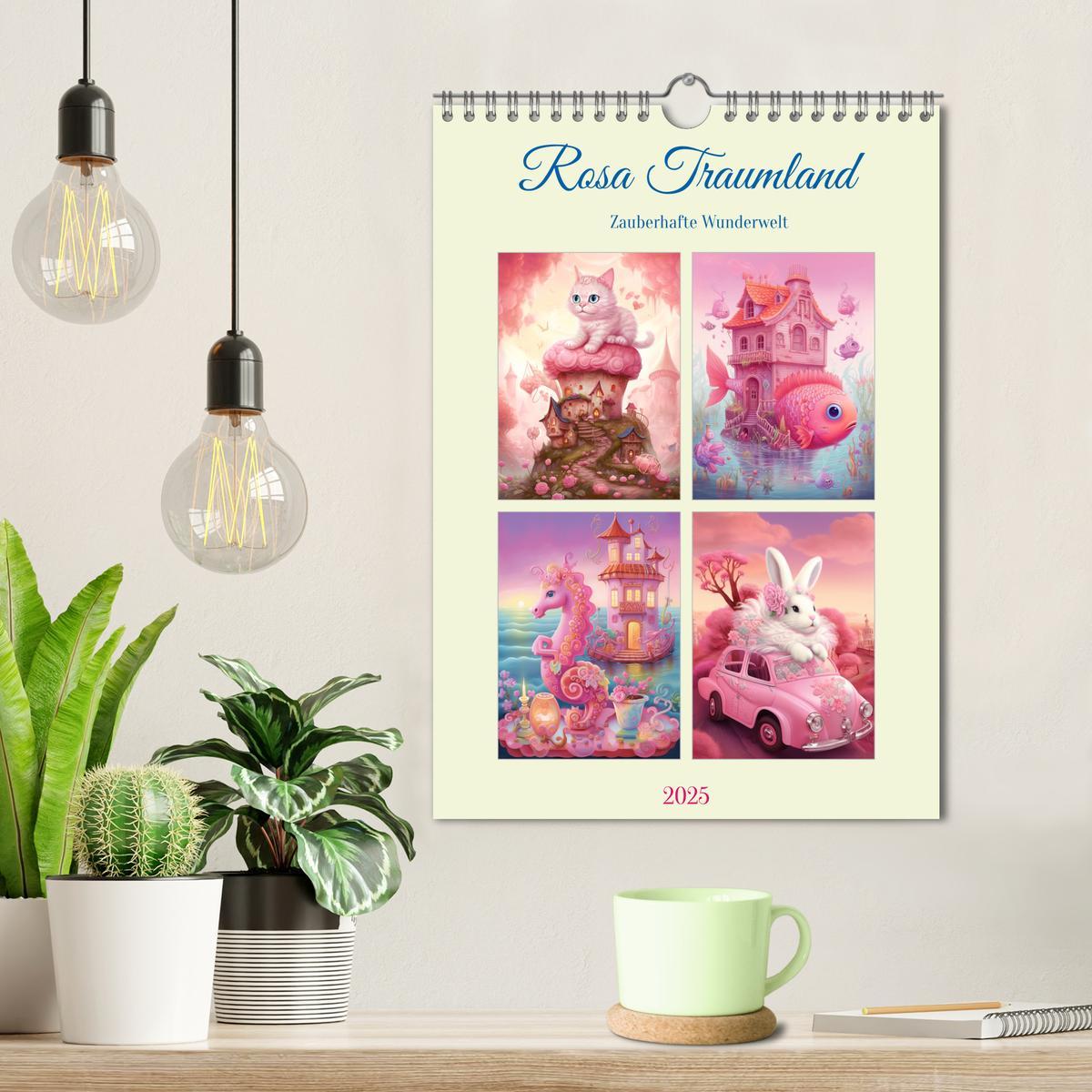 Bild: 9783435869480 | Rosa Traumland. Zauberhafte Wunderwelt (Wandkalender 2025 DIN A4...