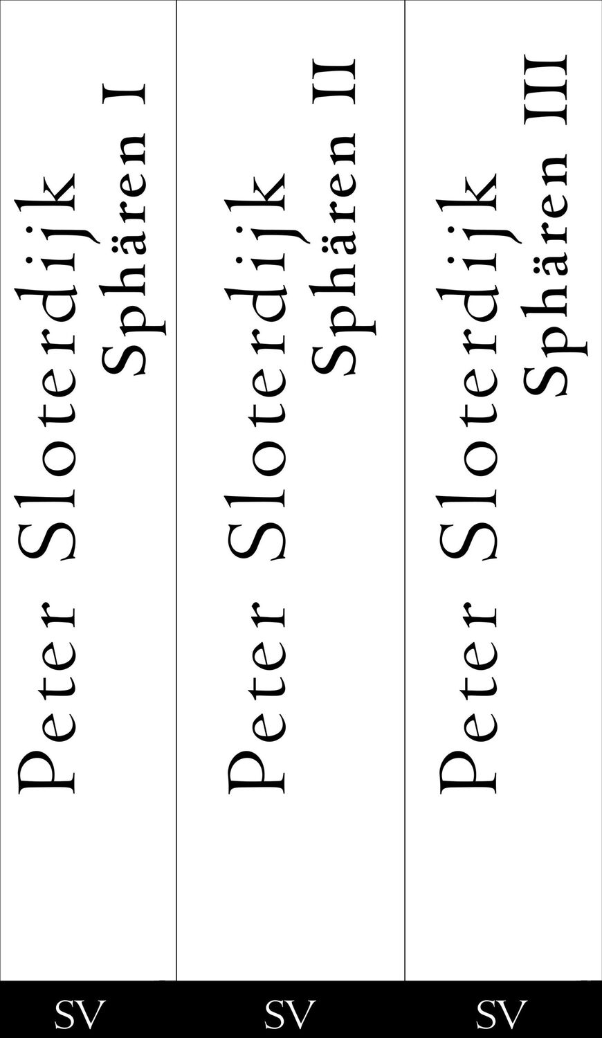 Cover: 9783518414941 | Sphären Bde.1-3 | Eine Trilogie | Peter Sloterdijk | Taschenbuch