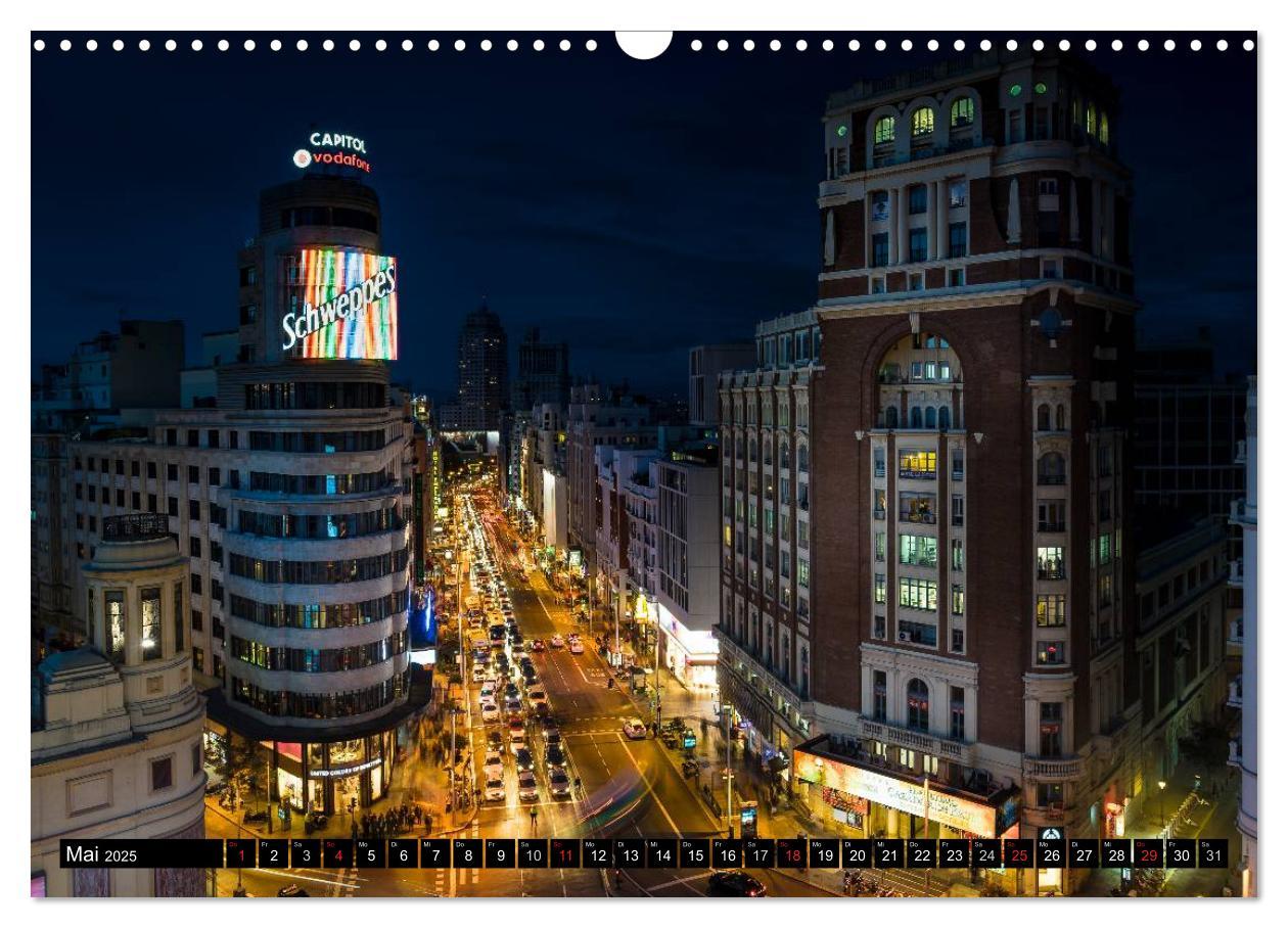 Bild: 9783435517480 | Madrid bei Nacht (Wandkalender 2025 DIN A3 quer), CALVENDO...