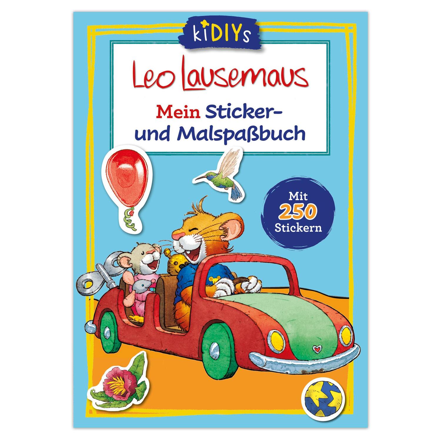 Cover: 9783963473371 | Leo Lausemaus Mein Sticker- und Malspaßbuch mit 250 Stickern | Buch