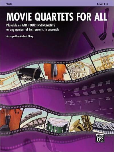 Cover: 9780739063354 | Movie Quartets for All, Viola, Level 1-4 | Viola | Michael Story