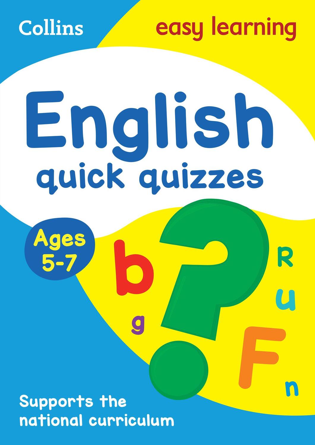 Cover: 9780008212537 | English Quick Quizzes Ages 5-7 | Ideal for Home Learning | Learning