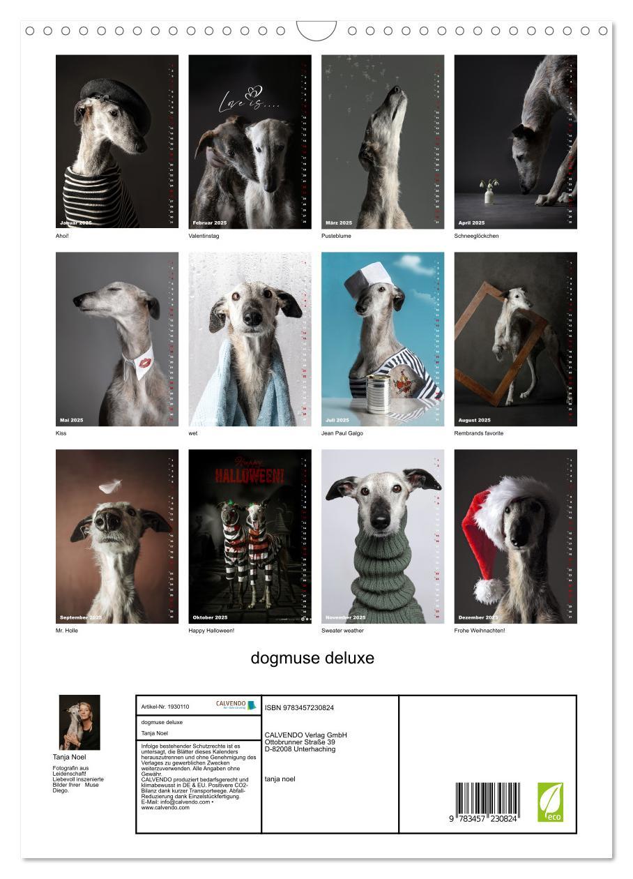 Bild: 9783457230824 | dogmuse deluxe (Wandkalender 2025 DIN A3 hoch), CALVENDO...