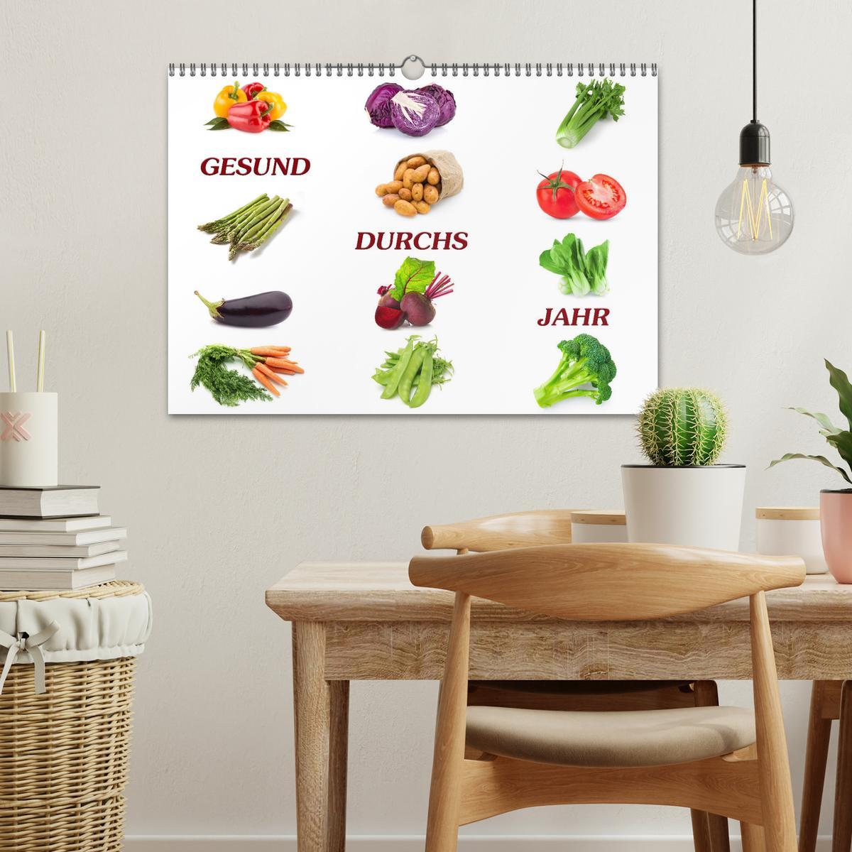 Bild: 9783435041923 | Gesund durchs Jahr (Wandkalender 2025 DIN A3 quer), CALVENDO...