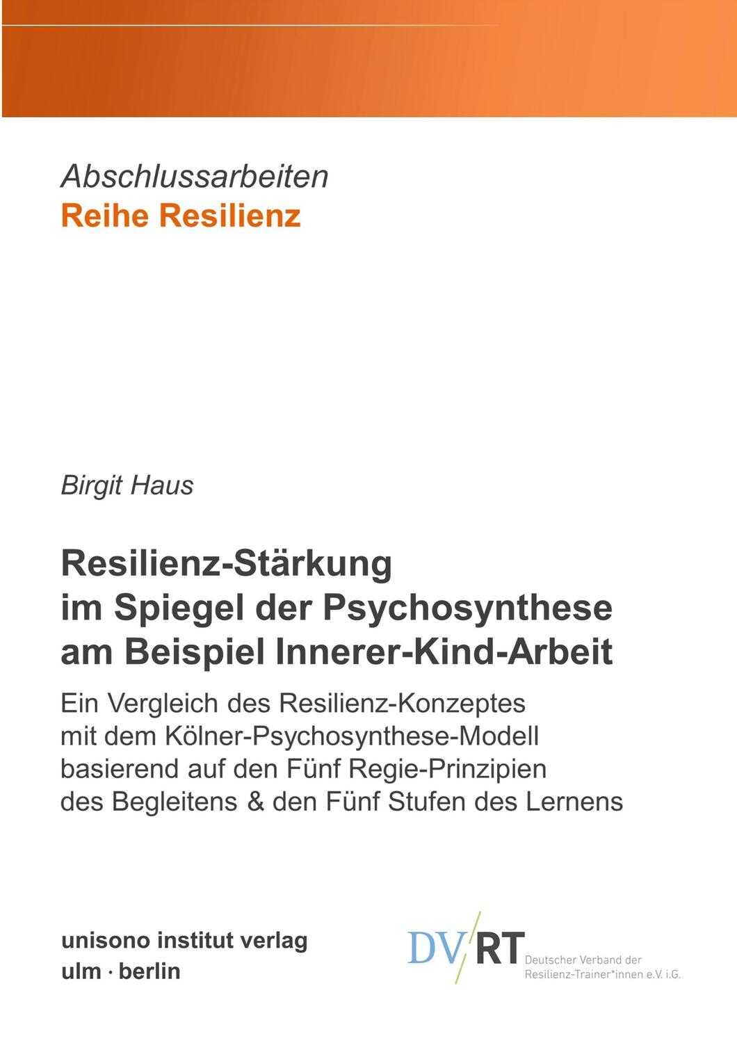 Cover: 9783948872359 | Resilienz-Stärkung im Spiegel der Psychosynthese am Beispiel...