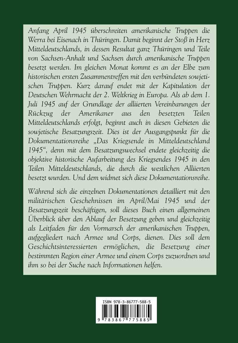 Rückseite: 9783867775885 | Das Kriegsende in Mitteldeutschland 1945 | Jürgen Möller | Taschenbuch