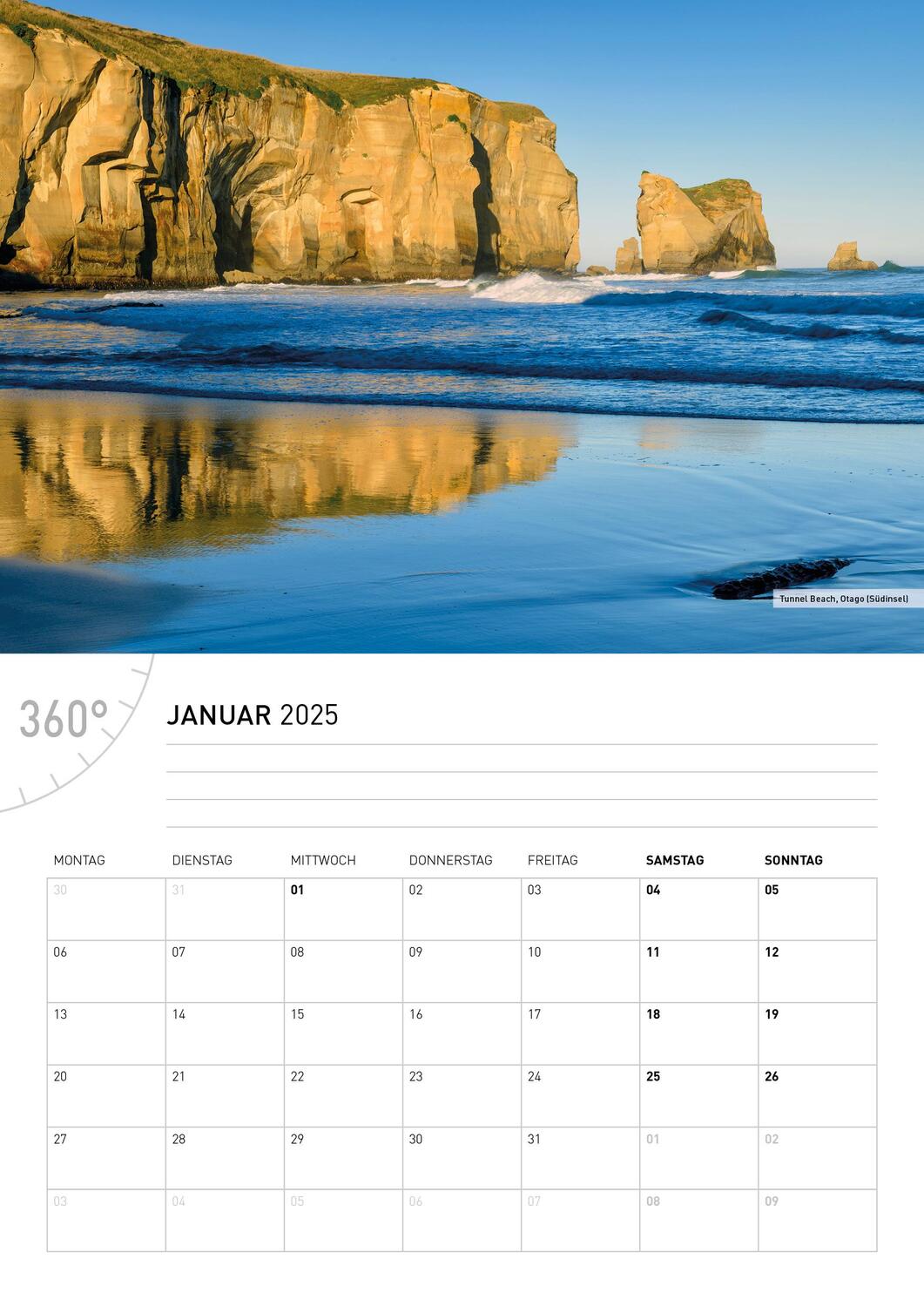 Bild: 9783968555720 | 360° Neuseeland Broschürenkalender 2025 | Christian Heeb | Kalender