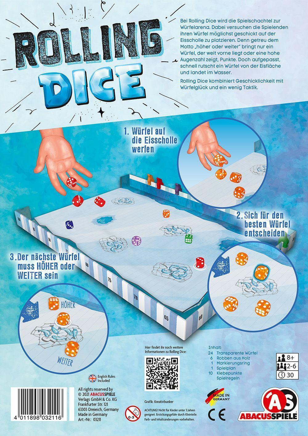 Bild: 4011898032116 | Rolling Dice | Peter Wichmann (u. a.) | Spiel | Brettspiel | Deutsch