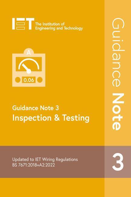 Cover: 9781839532368 | Guidance Note 3: Inspection & Testing | Technology | Taschenbuch