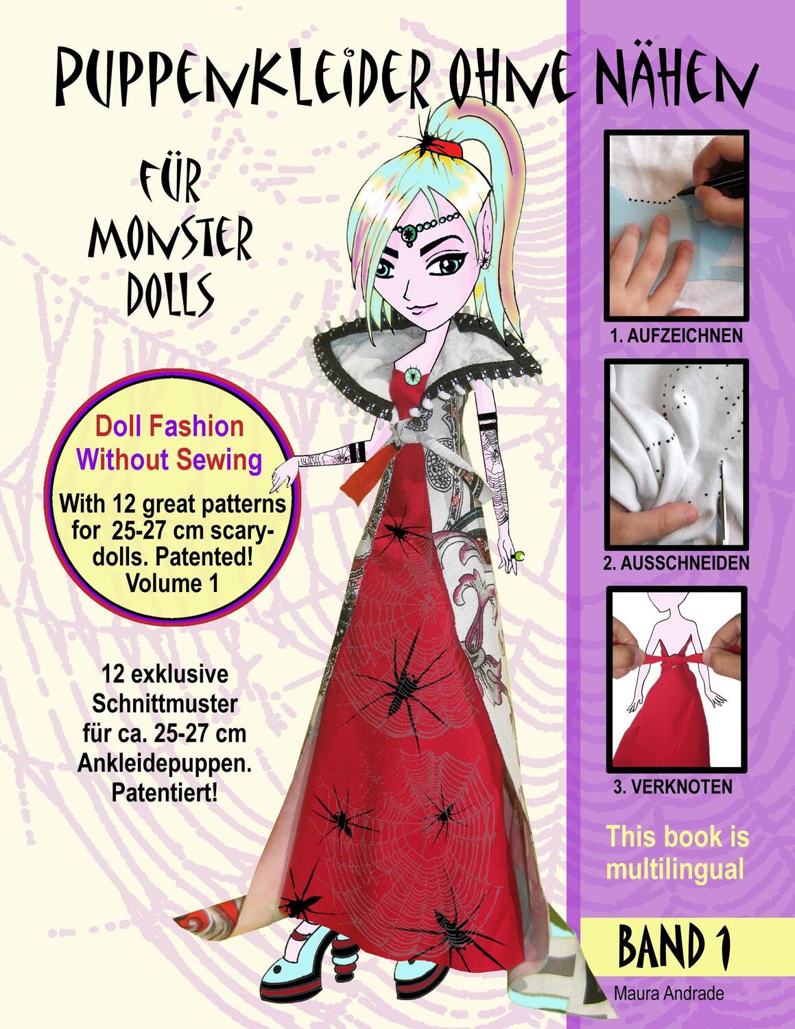 Cover: 9783735758279 | Puppenkleider ohne Nähen für Monster Dolls - Band 1, Doll fashion...