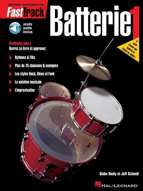 Cover: 9789043103725 | Fasttrack Drum Method - Book 1 - French Edition Book/Online Audio