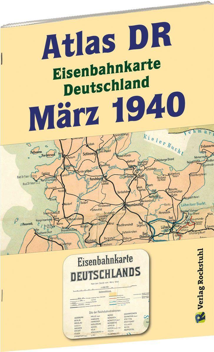 Cover: 9783959666374 | ATLAS DR März 1940 - Eisenbahnkarte Deutschland | Harald Rockstuhl