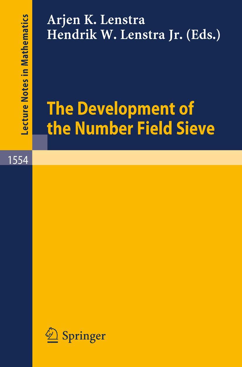 Cover: 9783540570134 | The Development of the Number Field Sieve | Lenstra (u. a.) | Buch