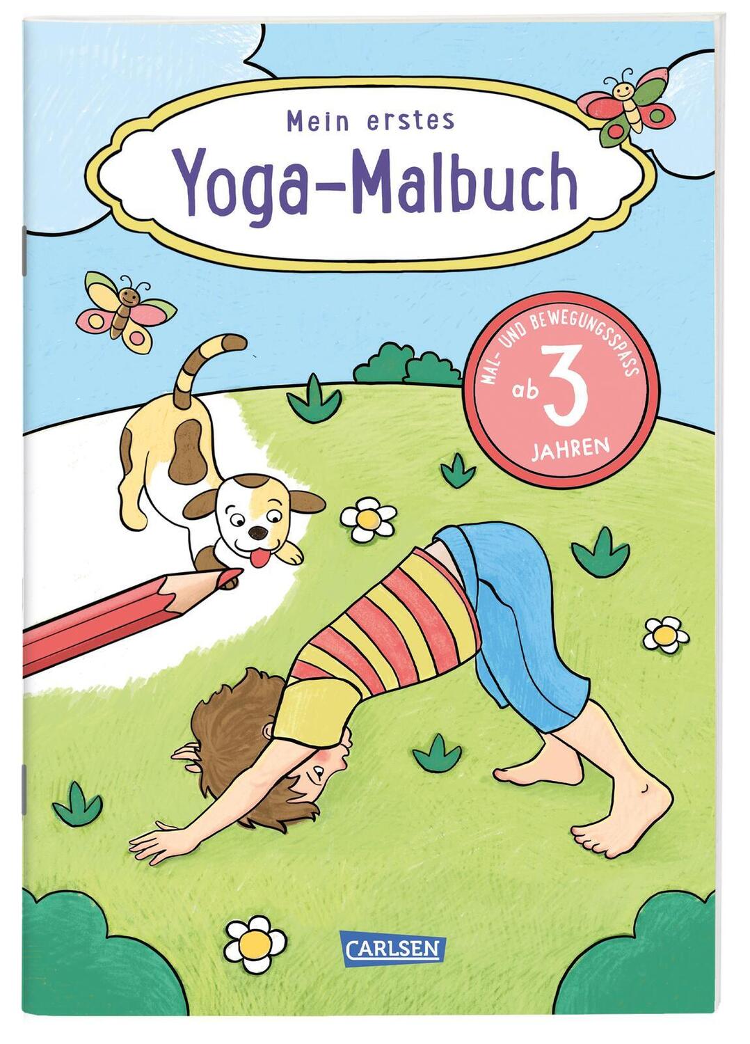 Cover: 9783551191601 | Mein erstes Yoga-Malbuch | Mal- und Bewegungsspaß ab 3 Jahren | Buch