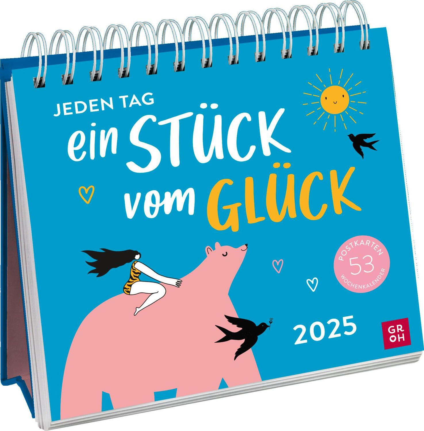 Cover: 4036442012420 | Postkartenkalender 2025: Jeden Tag ein Stück vom Glück | Groh Verlag