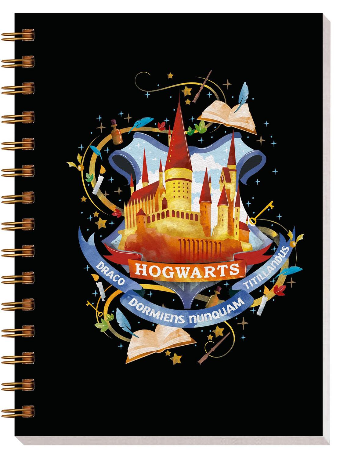 Cover: 4026898004223 | Harry Potter: Notizbuch Hogwarts mit Spiralbindung | Notizbücher