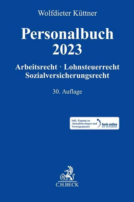 Cover: 9783406800924 | Personalbuch 2023 | Wolfdieter Küttner | Bundle | 1 Buch | Deutsch