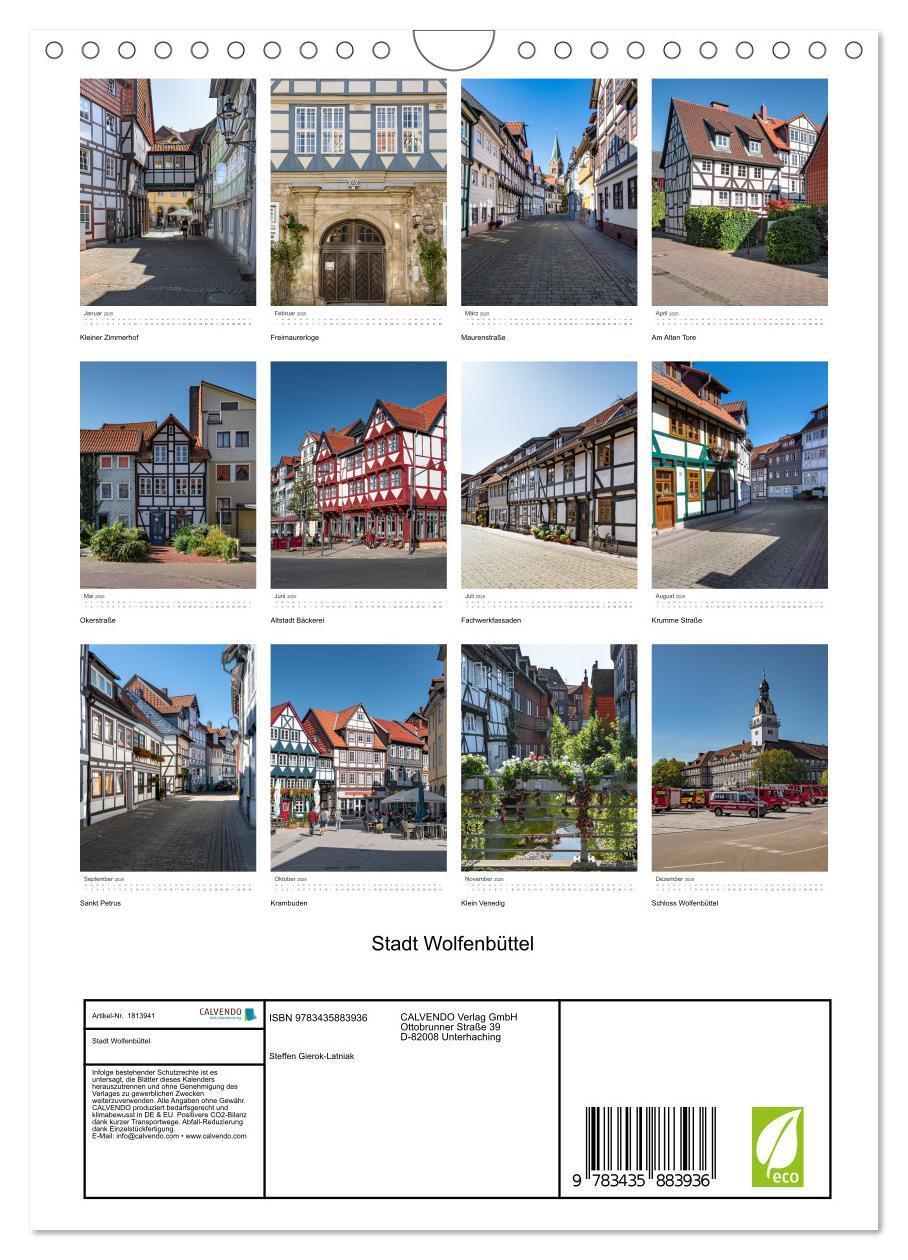 Bild: 9783435883936 | Stadt Wolfenbüttel (Wandkalender 2025 DIN A4 hoch), CALVENDO...