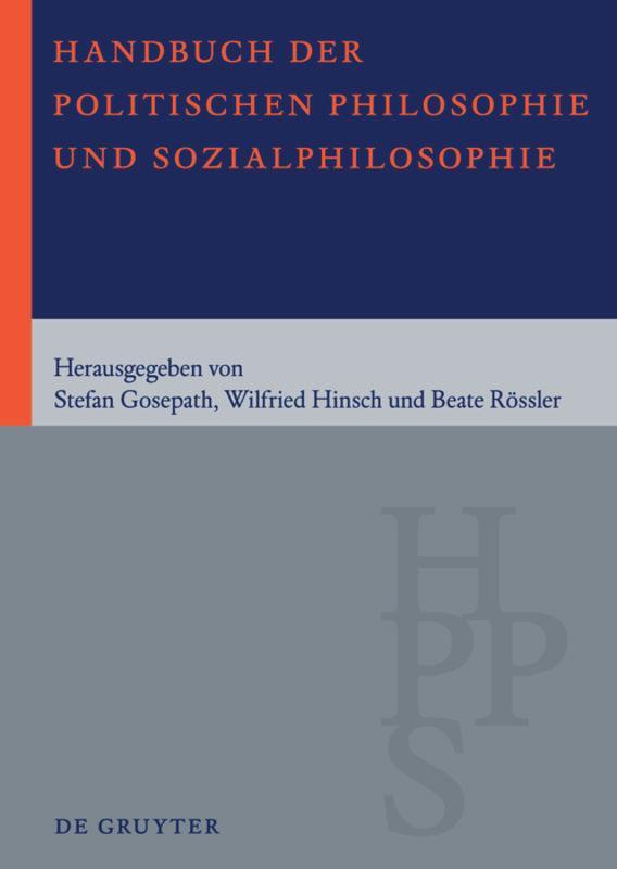 Cover: 9783110174083 | Handbuch der Politischen Philosophie und Sozialphilosophie | Buch