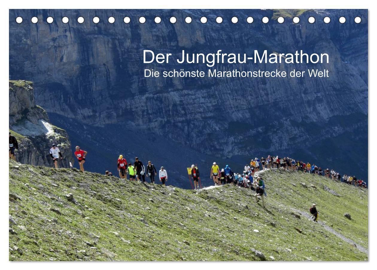 Cover: 9783383615368 | Der Jungfrau-Marathon (Tischkalender 2024 DIN A5 quer), CALVENDO...