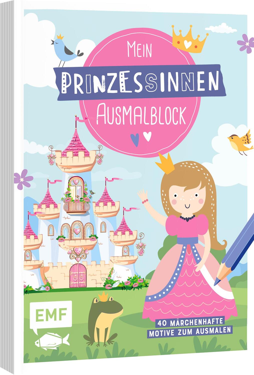 Cover: 9783745913309 | Mein Prinzessinnen-Ausmalblock | 40 märchenhafte Motive zum Ausmalen