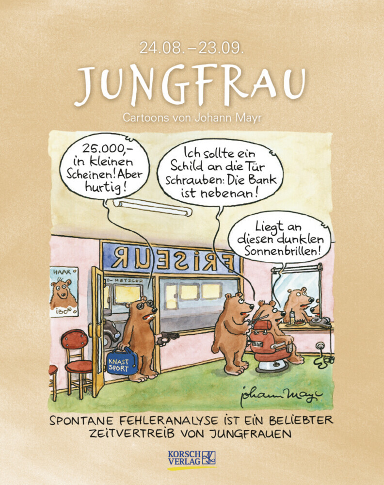 Cover: 9783731869481 | Jungfrau 2024 | Korsch Verlag | Kalender | Spiralbindung | 13 S.