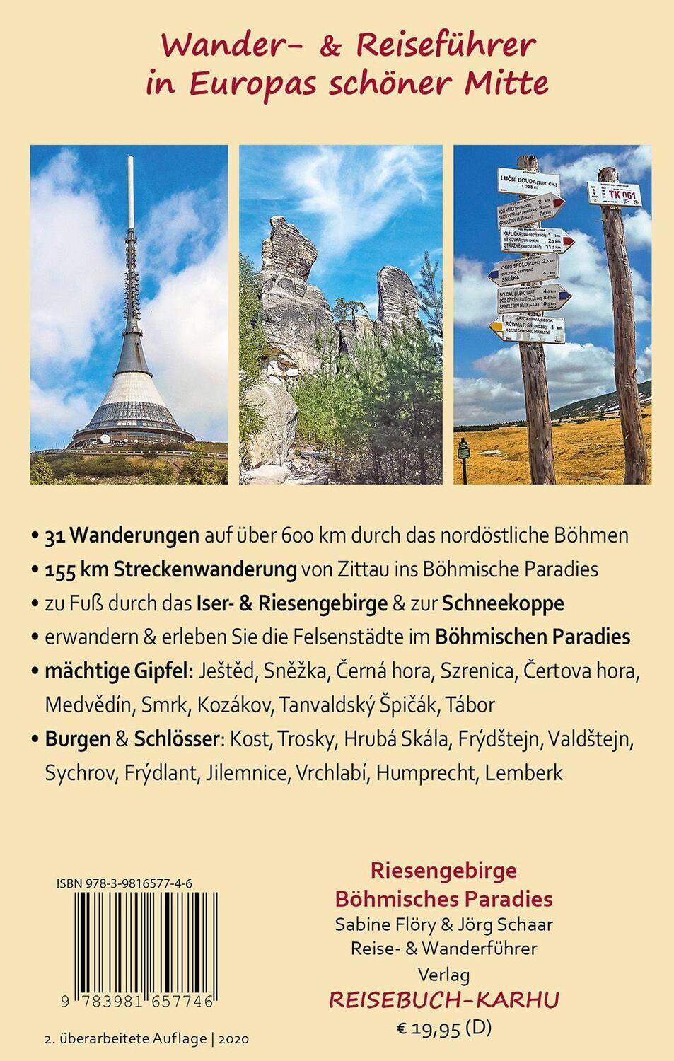 Bild: 9783981657746 | Riesengebirge - Böhmisches Paradies | Sabine Flöry (u. a.) | Buch