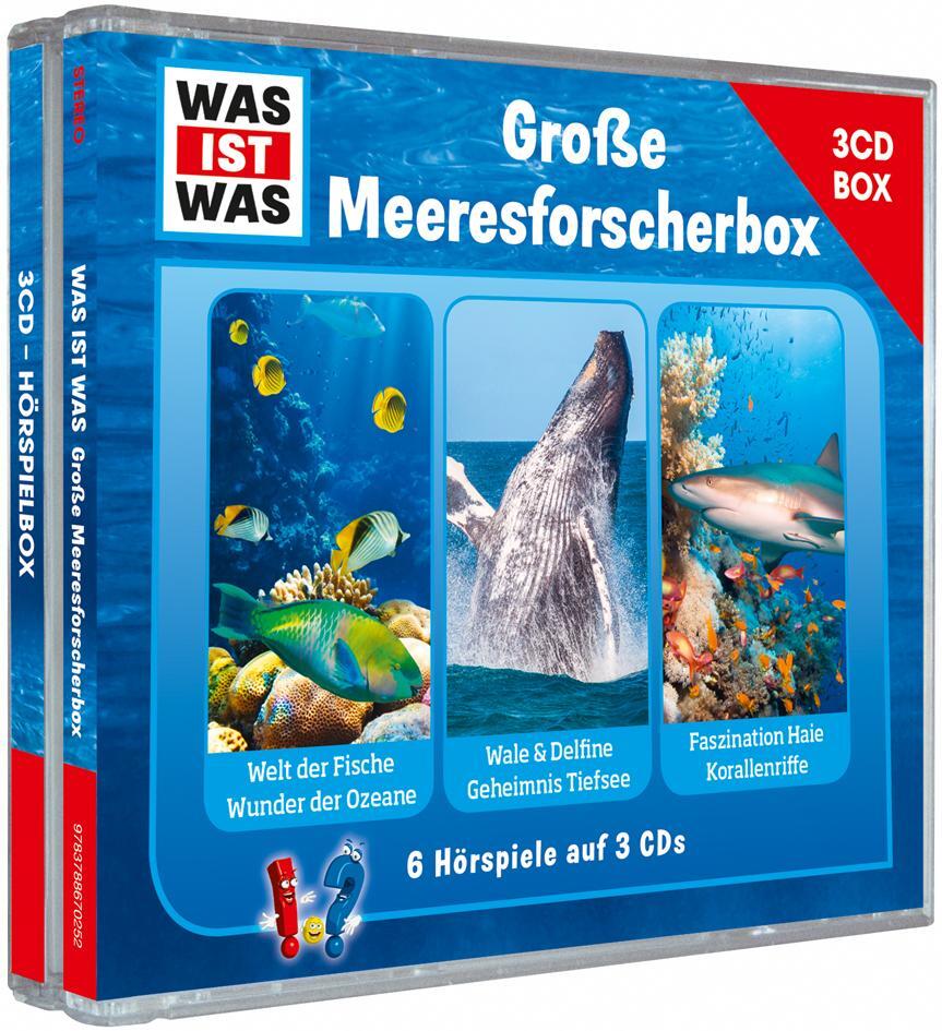 Cover: 9783788670252 | Was ist was Hörspielbox: Meeresforscher-Box | Manfred Baur (u. a.)