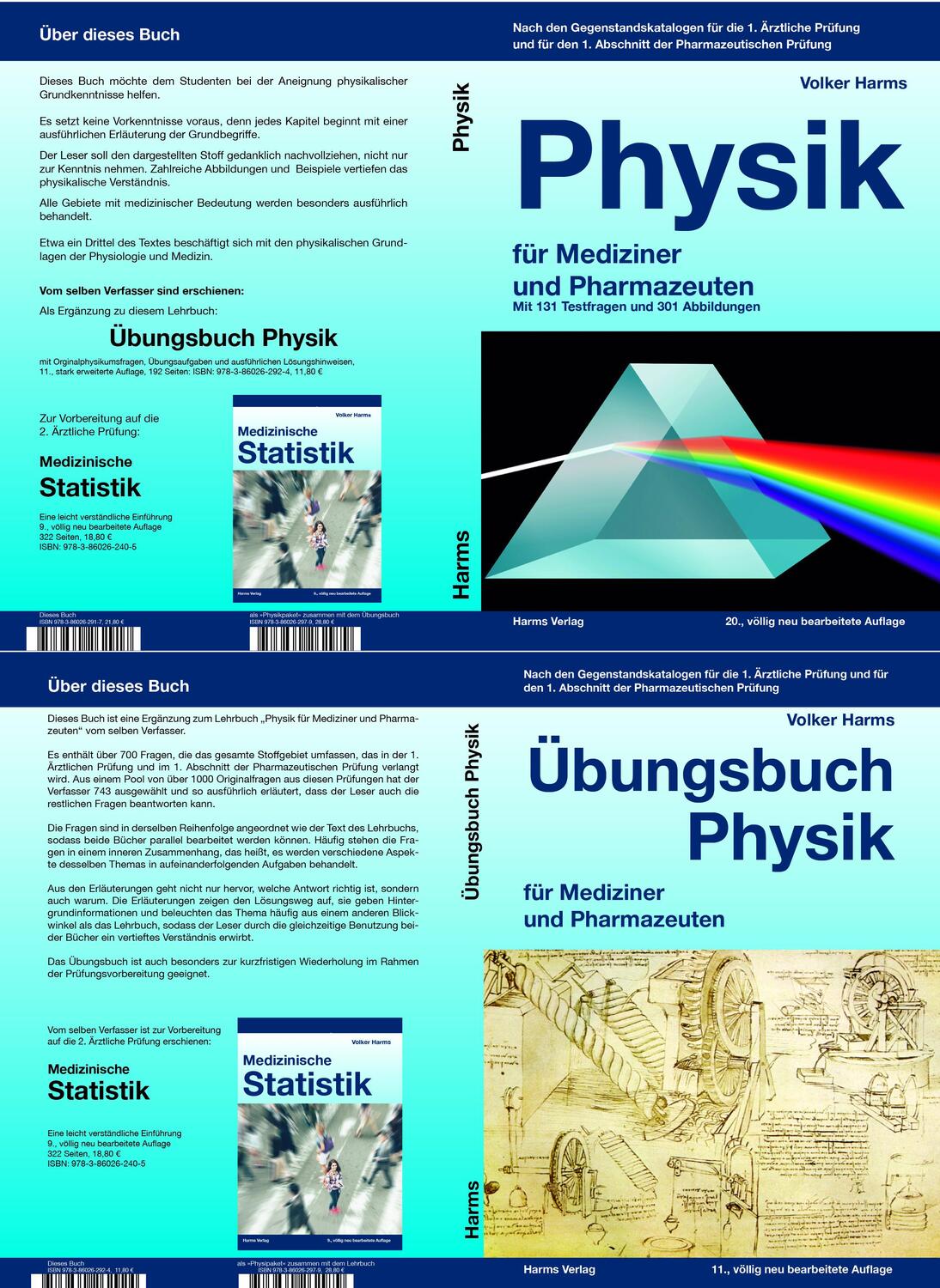 Cover: 9783860262979 | Physikpaket (2 Bände) | Volker Harms | Taschenbuch | 2 Taschenbücher