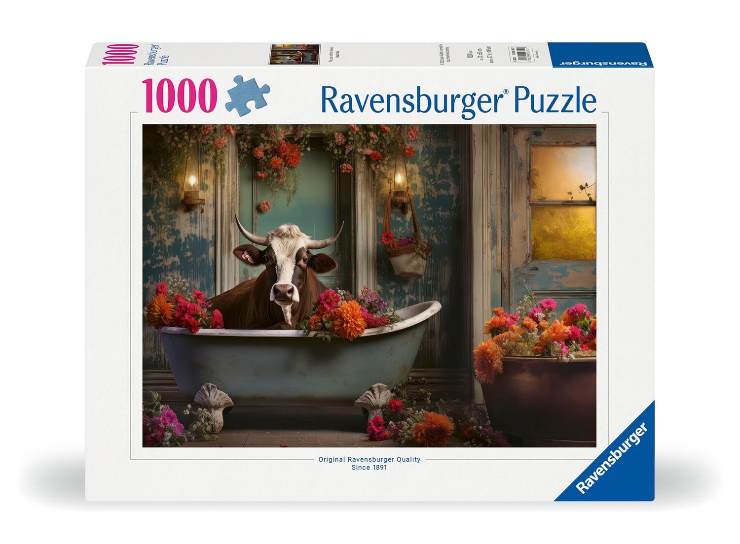 Cover: 4005555007821 | Ravensburger Puzzle 12000782 - Die Kuh in der Badewanne- 1000 Teile...