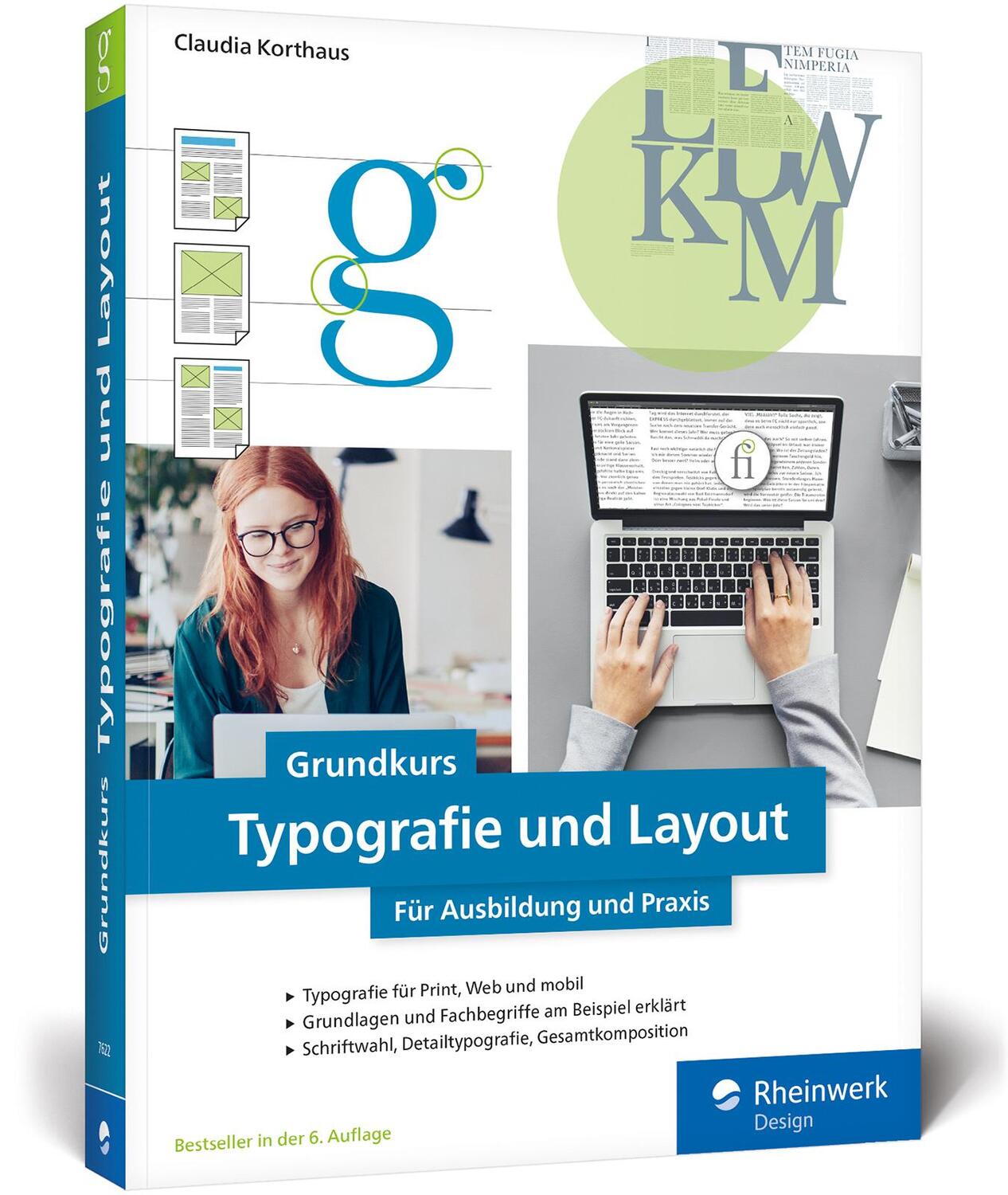 Cover: 9783836276221 | Grundkurs Typografie und Layout | Claudia Korthaus | Taschenbuch