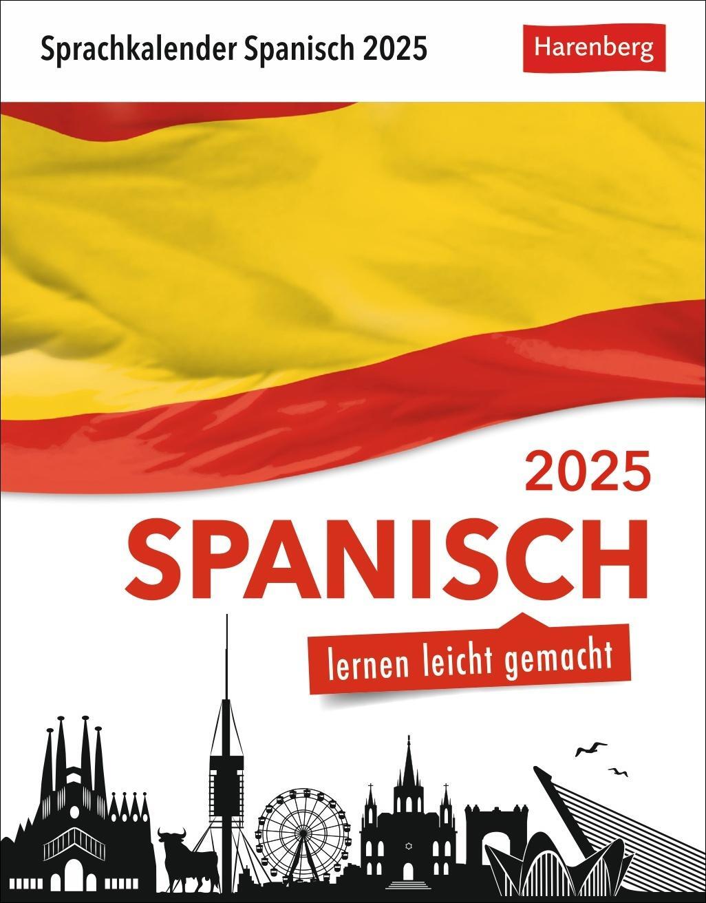 Cover: 9783840033636 | Spanisch Sprachkalender 2025 - Spanisch lernen leicht gemacht -...