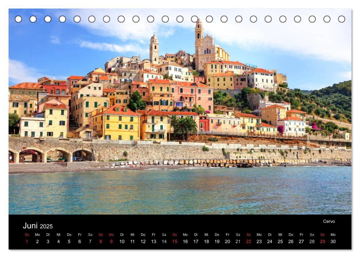 Bild: 9783435825844 | Ligurien - die italienische Riviera (Tischkalender 2025 DIN A5...