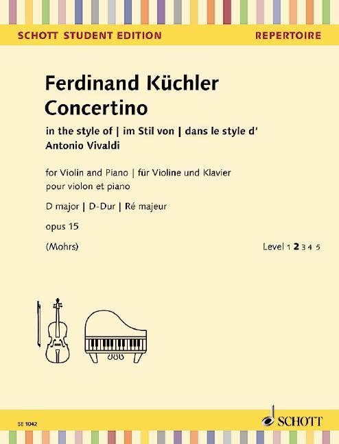 Cover: 9783795716660 | Concertino D-Dur | Peter Mohrs | Broschüre | (Rückendrahtheftung)