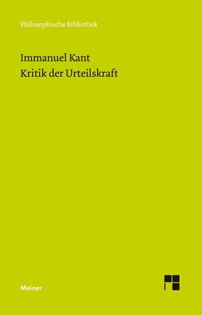 Cover: 9783787319480 | Kritik der Urteilskraft | Immanuel Kant | Taschenbuch | Deutsch | 2009