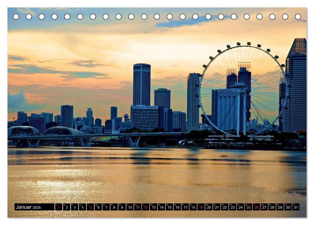 Bild: 9783435521333 | Singapur - Einzigartige Skylines (Tischkalender 2025 DIN A5 quer),...