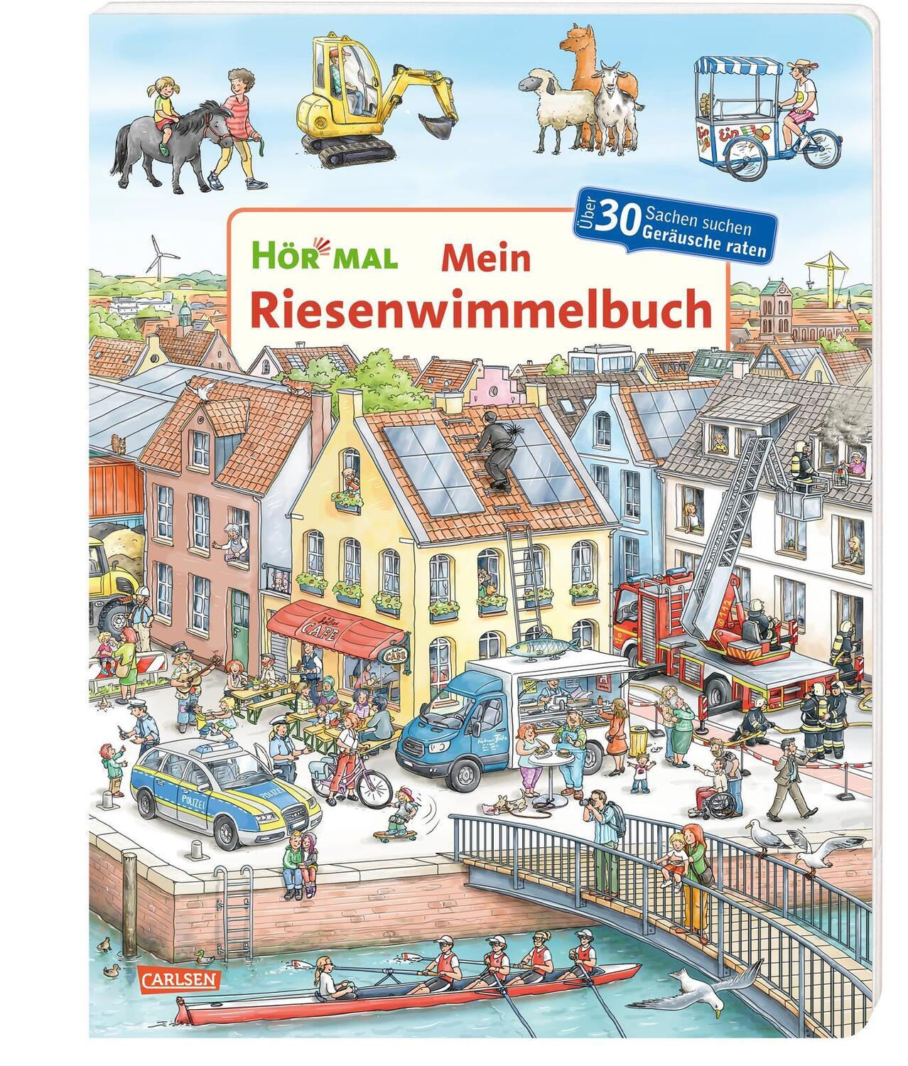 Cover: 9783551254641 | Hör mal (Soundbuch): Mein Riesenwimmelbuch | Christian Zimmer | Buch