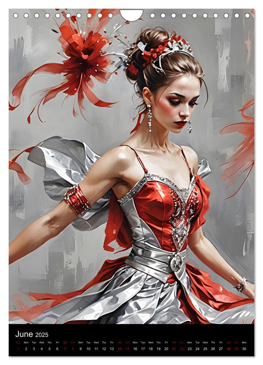 Bild: 9781325984596 | Dancing Elegance (Wall Calendar 2025 DIN A4 portrait), CALVENDO 12...