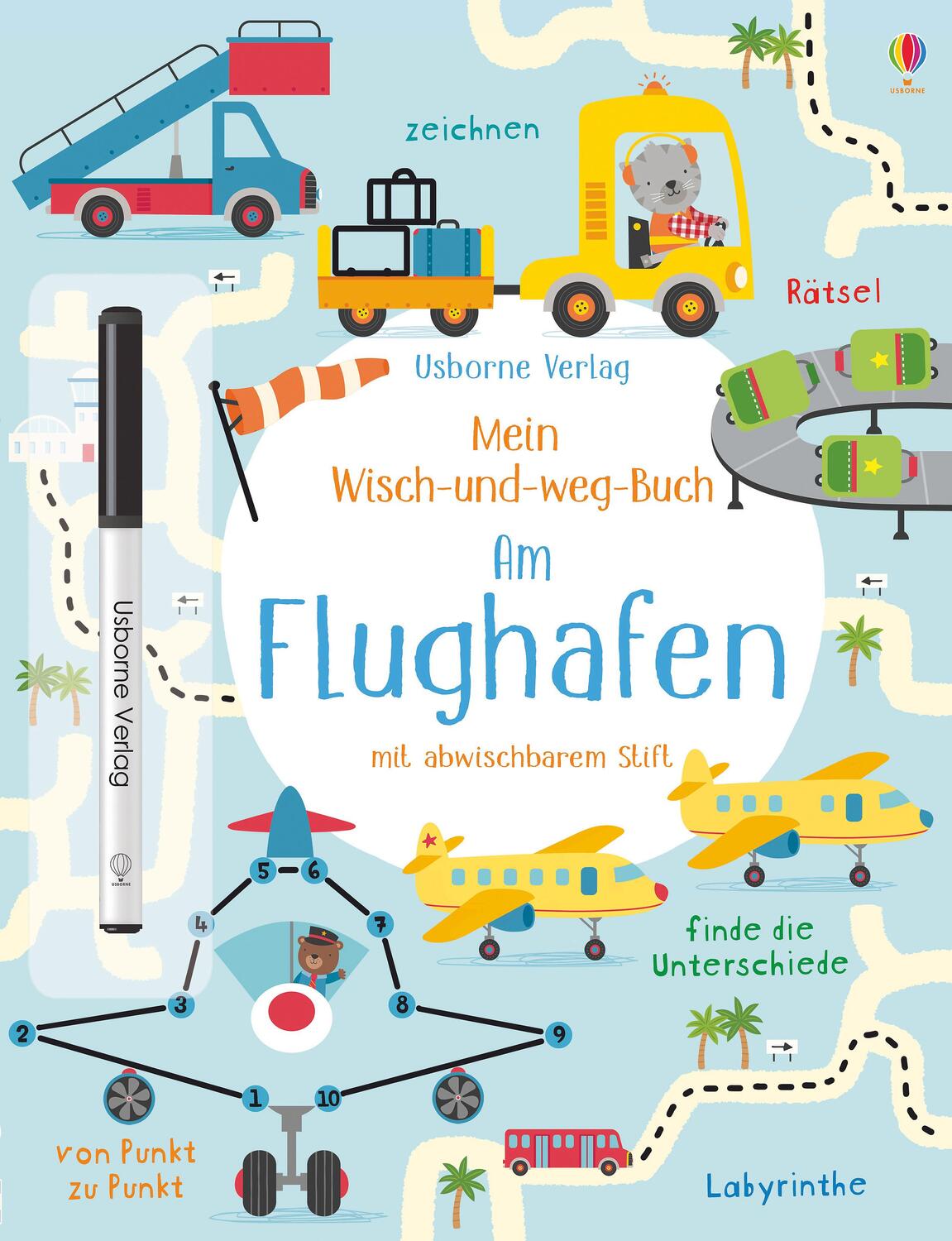 Cover: 9781789412789 | Mein Wisch-und-weg-Buch: Am Flughafen | Kirsteen Robson | Broschüre
