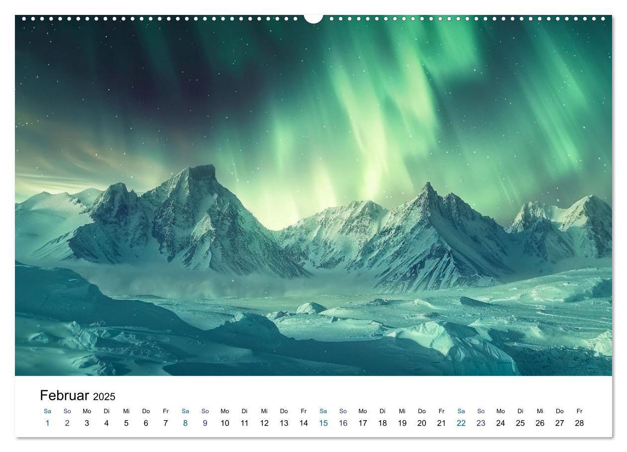 Bild: 9783383813702 | Aurora Borealis - Der Zauber der Nordlichter (Wandkalender 2025 DIN...