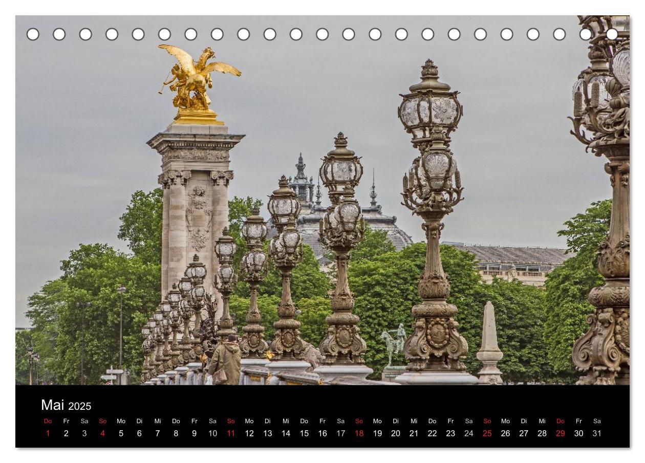 Bild: 9783435775859 | Paris (Tischkalender 2025 DIN A5 quer), CALVENDO Monatskalender | 2025