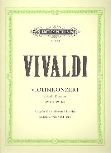 Cover: 9790014072803 | Concerto in D minor RV 245 | Antonio Vivaldi | Buch | Edition Peters