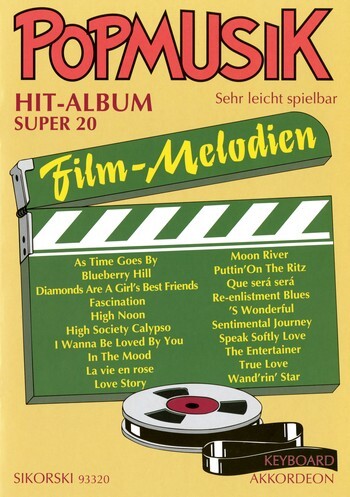 Cover: 9790003027357 | Popmusik Hit-Album Super 20: Filmmelodien | Songbuch (E-Orgel) | Buch