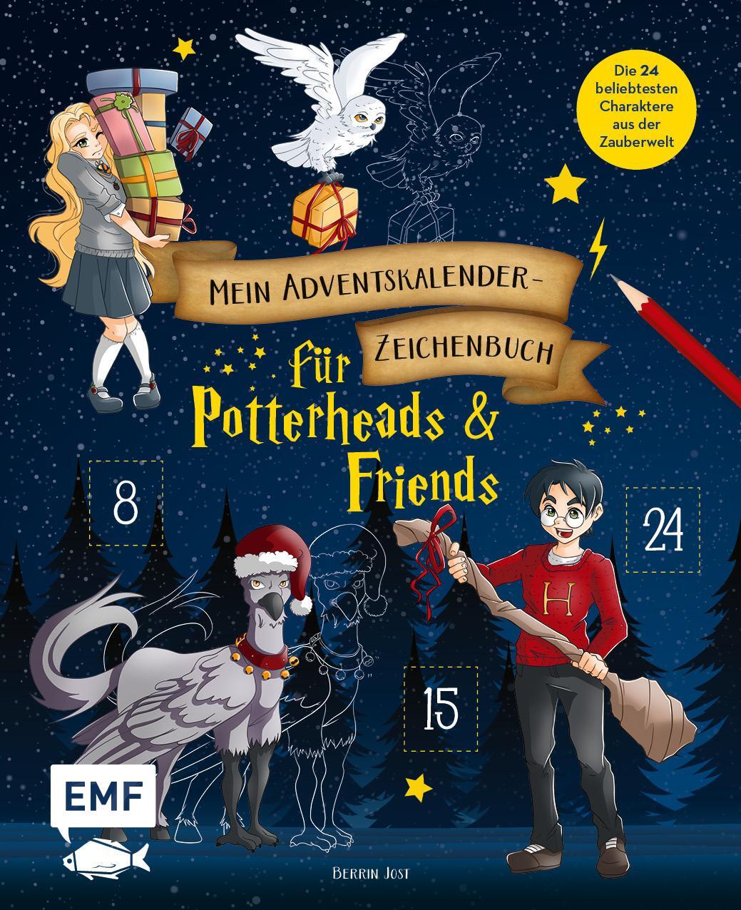 Cover: 9783745906882 | Mein Adventskalender-Zeichenbuch für Potterheads and Friends | Jost