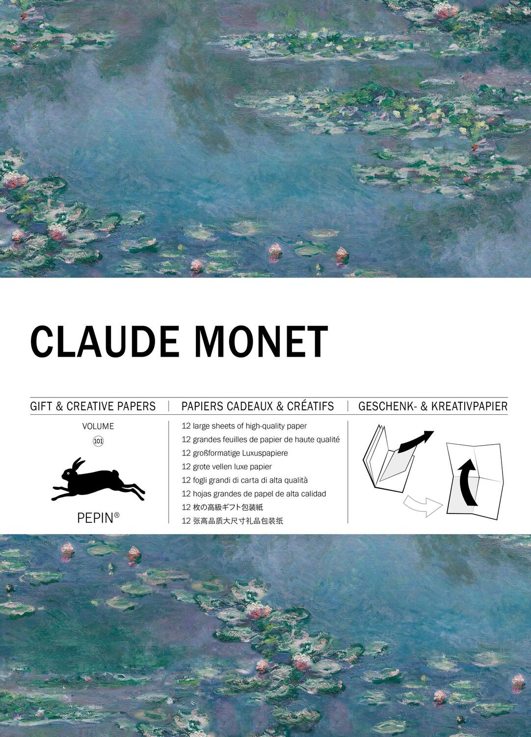Cover: 9789460091230 | Claude Monet | Gift &amp; Creative Paper Book Vol. 101 | Pepin Van Roojen