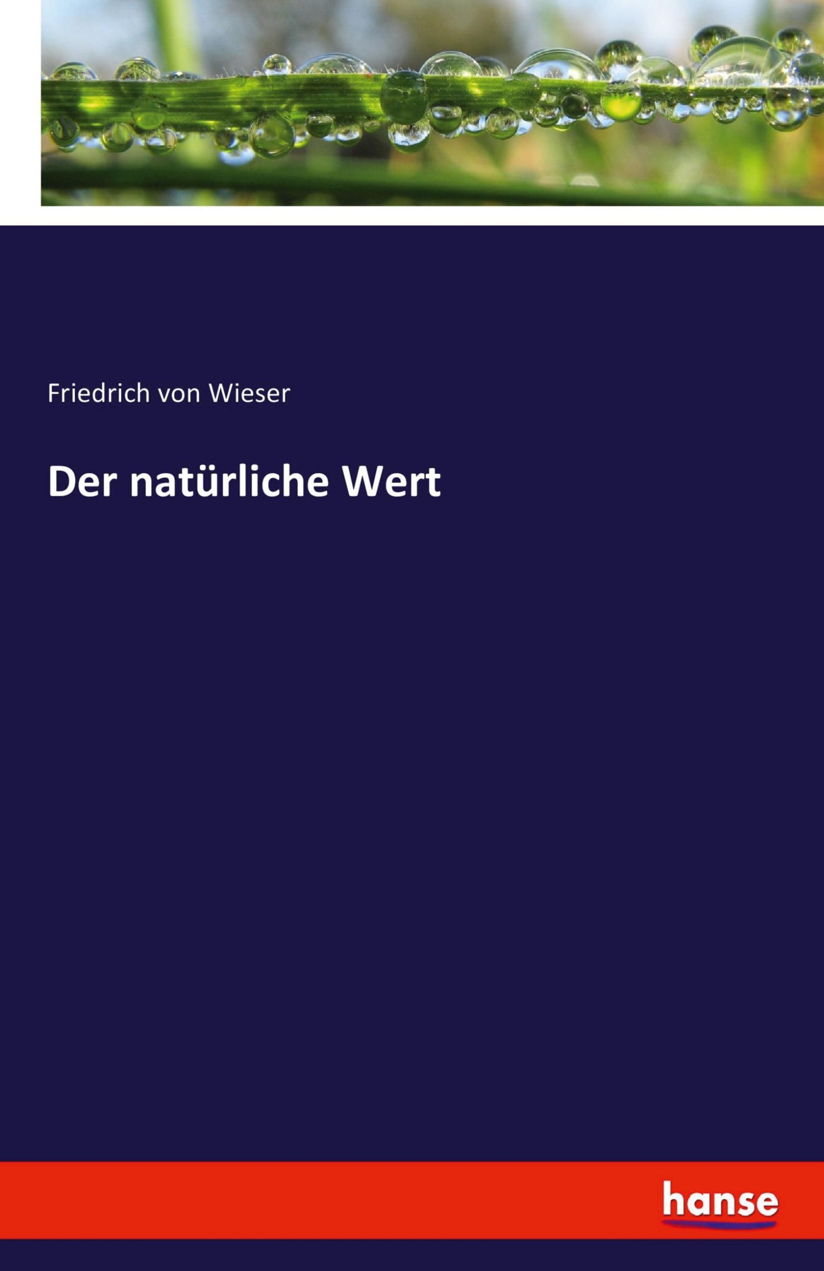 Cover: 9783743334687 | Der natürliche Wert | Friedrich Von Wieser | Taschenbuch | Paperback